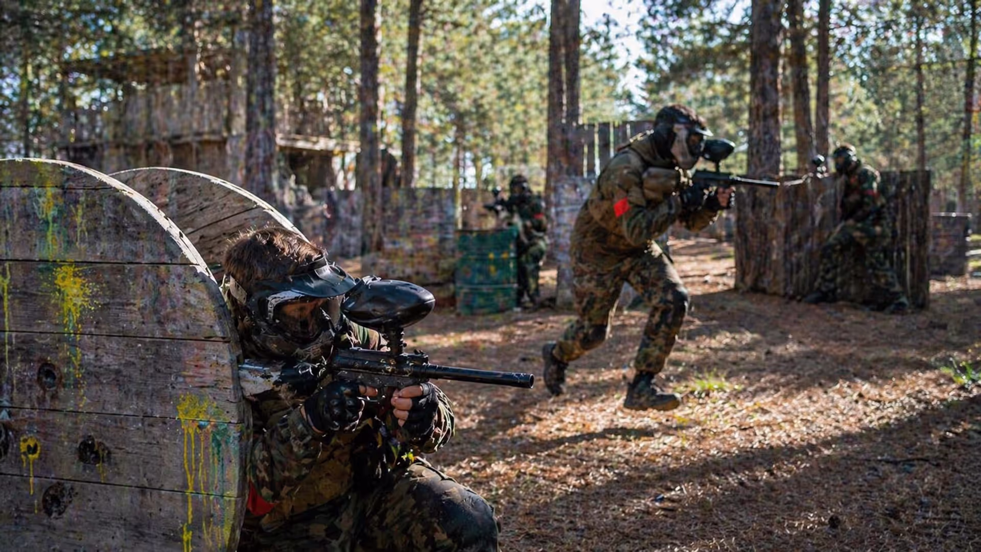 Outdoor paintball experience